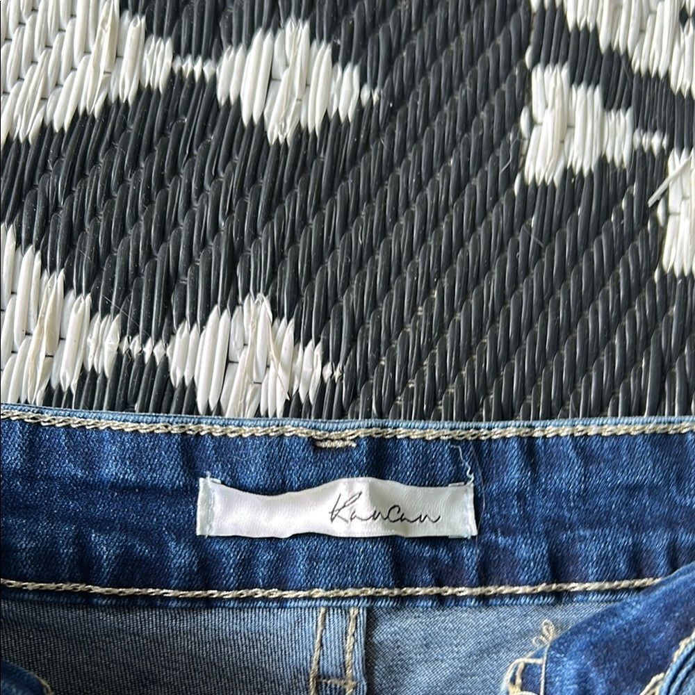 KanCan Blue Distressed Jean Shorts 9/28   C - Picture 2 of 4
